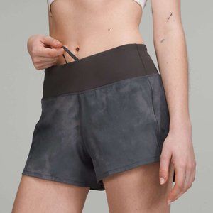 NWOT Lululemon Speed Up Mid-Rise Lined Short 4" in Diamond Dye Size 4